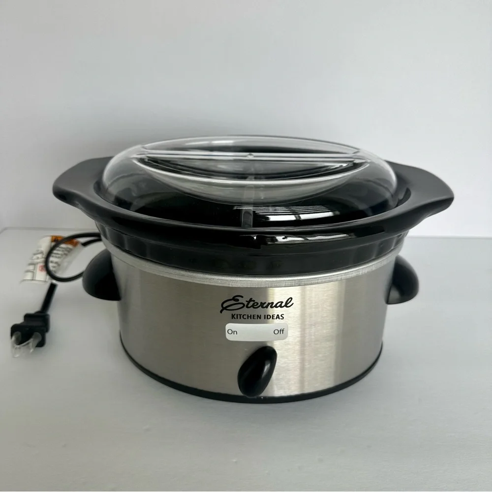 New In Box Eternal Kitchen Ideas Dual Slow Cooker 16 Oz Each Side Small Portable